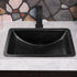 Hand Hammered 21 inch Venetian Dual Mount Bathroom Vanity Sink - Matte Black